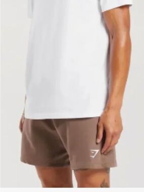 Gymshark Brown Gymshark Crest Shorts - M